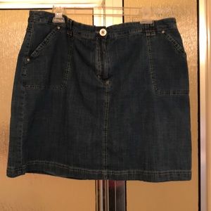 Karen Scott Denim Skort 18W
